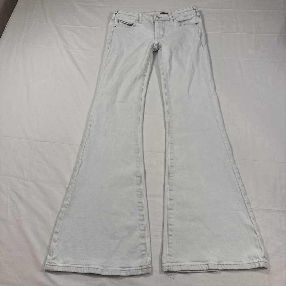 JEANS FLARE Pilcro WOMENS‎ 25 And Letterpress Anthropologie Light Wash